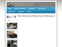 Tablet Screenshot of nationalmotorcyclemuseum.com.au